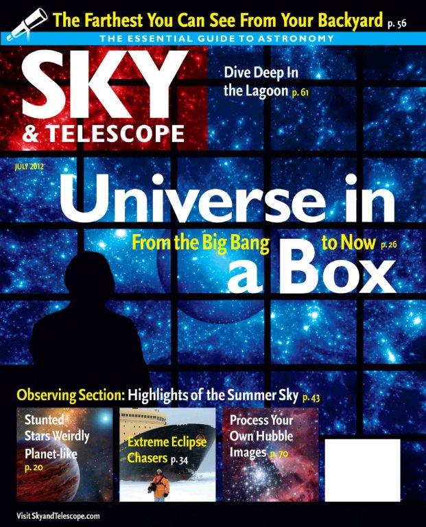 drafted text for article on Bolshoi coauthored with Joel Primack; cover story for Sept 2012 Sky & Telescope