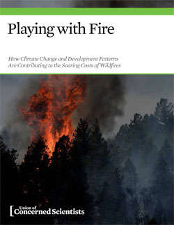 on the growing costs of western wildfires in a warming world; edited text and bibliography; suggested main title; published July 2014