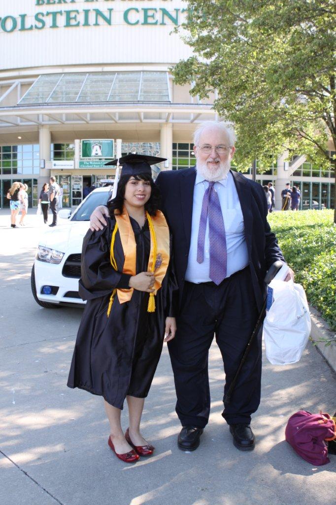 Proud papa at the graduation of Roxana magna cum laude from Cuyahoga Community College, May 2012