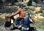 photograph of Stan, a bicycle nomad in Colorado, whom I met when on a Backroads bicycle trip